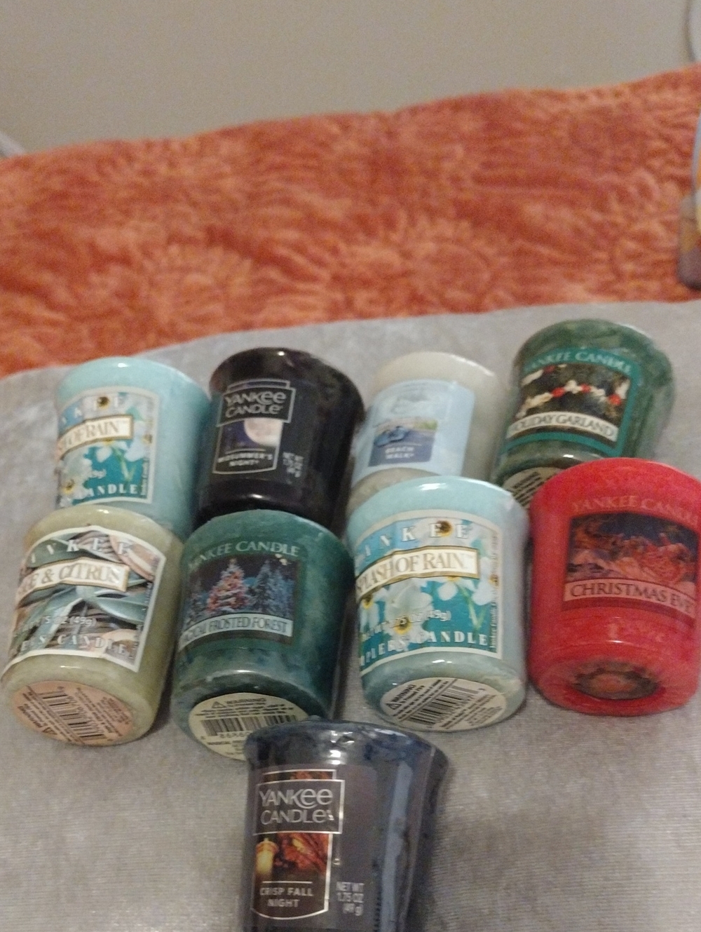 Yankee Candle Sage & Citrus Green Votive Sampler Set (9) - Picture 2 of 2